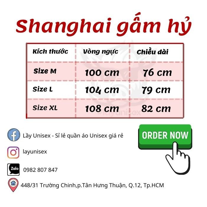 Áo Dài Shanghai gấm hỷ form Unisex - Áo dài cách tân nam nữ phong cách Trung Hoa gấm hỷ