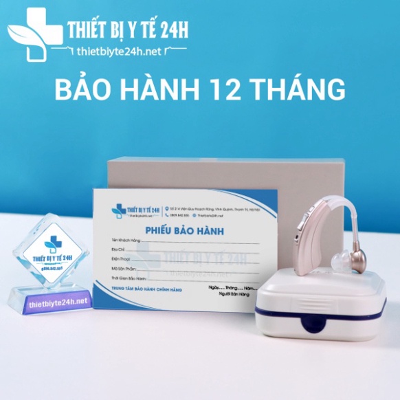 Máy trợ thính đeo vành tai VHP 220, tai nghe trợ thính không dây [ PIN SỬ DỤNG 90 NGÀY ]