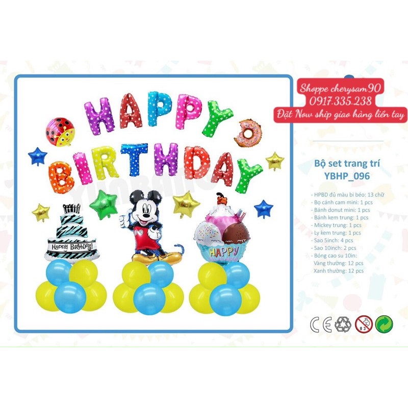 Bộ Mickey Cùng Con Cưng Làm Một Buổi Tiệc SinhNhật Bé Thêm Vui Nào Các Mom Ơi Đỏ Đỏ Xinh Cho Con nhỏ nó Mừng