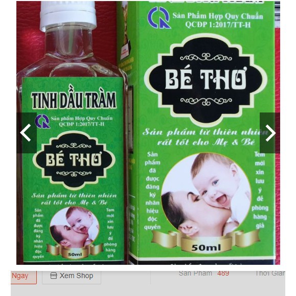 Tinh Dầu Tràm Bé Thơ 50ml-100ml chuẩn ( có tem chống hàng giả của công ty)