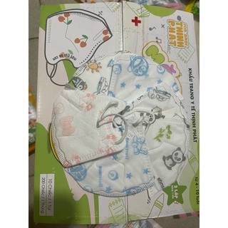BỊCH 10 CÁI KHẨU TRANG BÉ 6D kid Loại Tốt