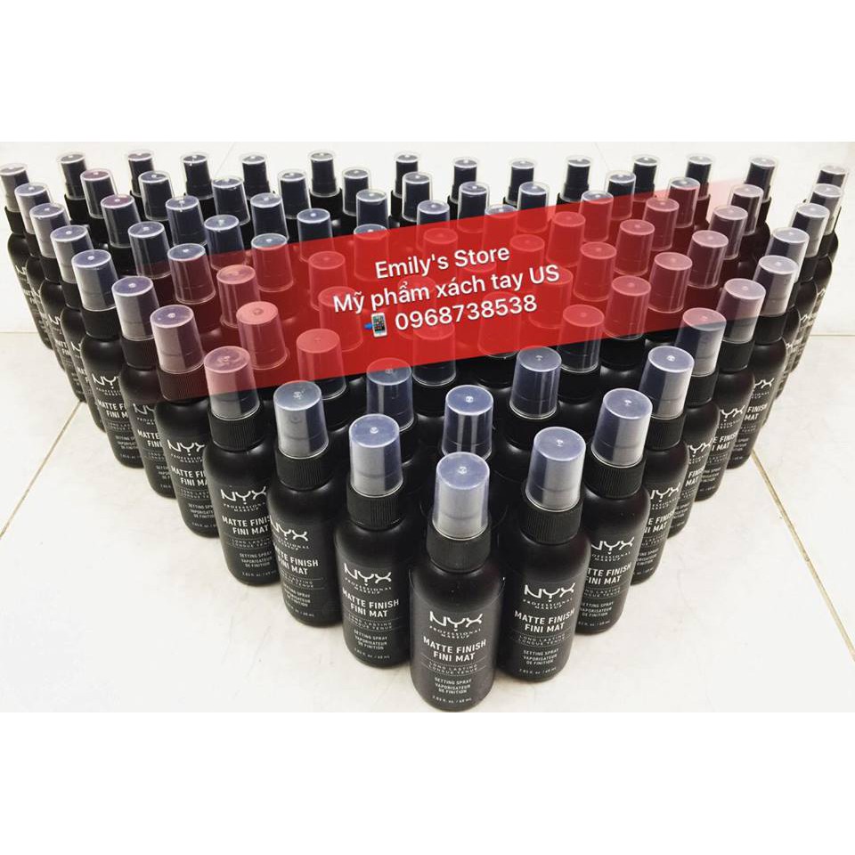 Xịt khóa lớp trang điểm NYX Makeup Setting Spray cho da dầu, da khô 60ml