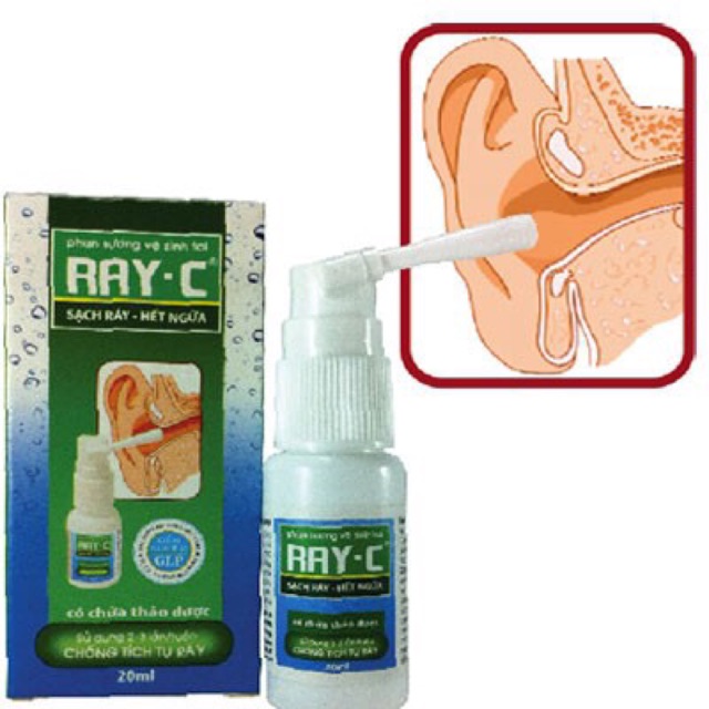 Ray-C nước xịt vệ sinh tai