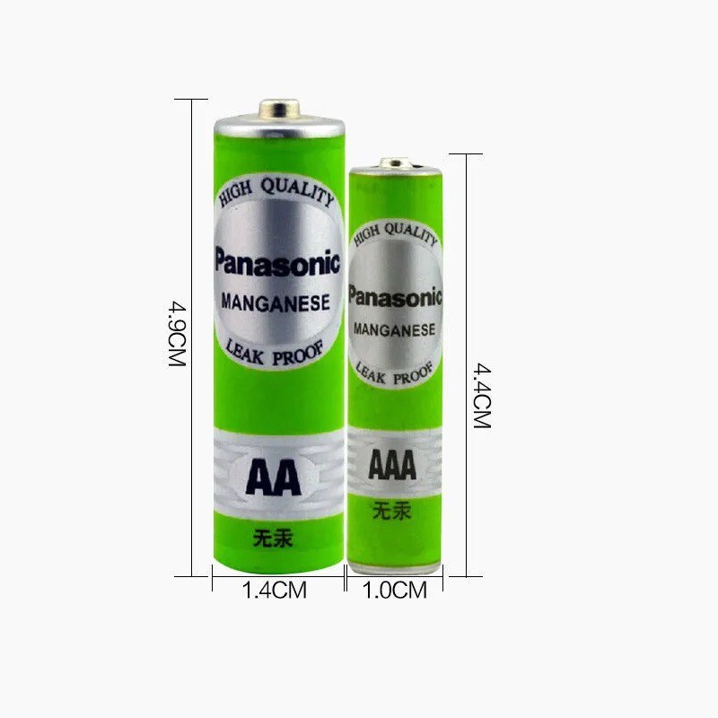 Pin Panasonic AA Dung Lượng Cao R6PUG/4S Hàng nhập khẩu màu xanh lá cây thân thiện môi trường - vỉ 4 viên