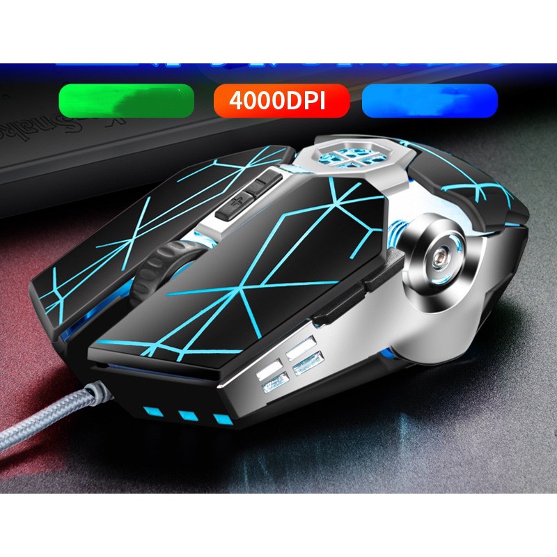 Chuột Gaming Siêu Khủng Esports Q7 Super Gaming Kiểu Dáng Siêu Độc Lạ, Led RGB Tự Đổi Màu | BigBuy360 - bigbuy360.vn