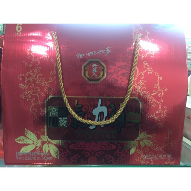 Tinh chất Hồng Sâm 6 năm tuổi KOREAN RED GINSENG POWER Gold Hàn Quốc (70ml x hộp 30 gói)