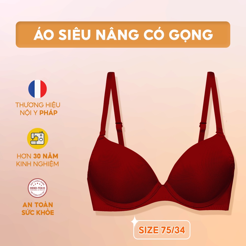 Áo lót Marguerite siêu nâng mút dày, có gọng chuẩn OEKO-TEX® từ Corele Pháp