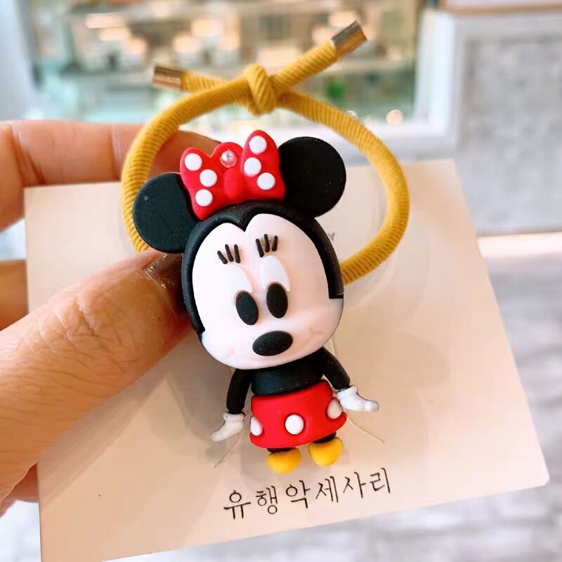 Donald Duck Dây Cột Tóc Cao Su Hình Chuột Mickey Minnie / Vịt Donald Dễ Thương