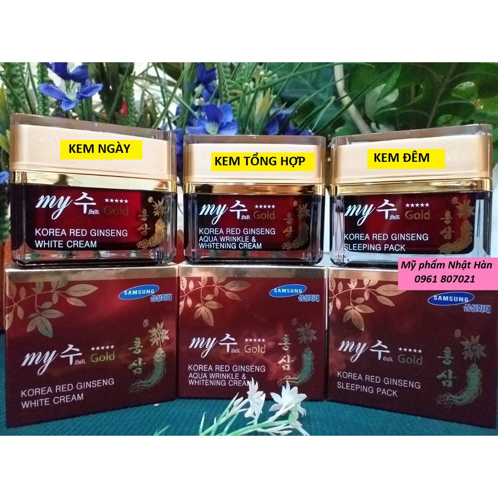 Kem dưỡng trắng Hồng sâm Hàn Quốc My Gold 50g