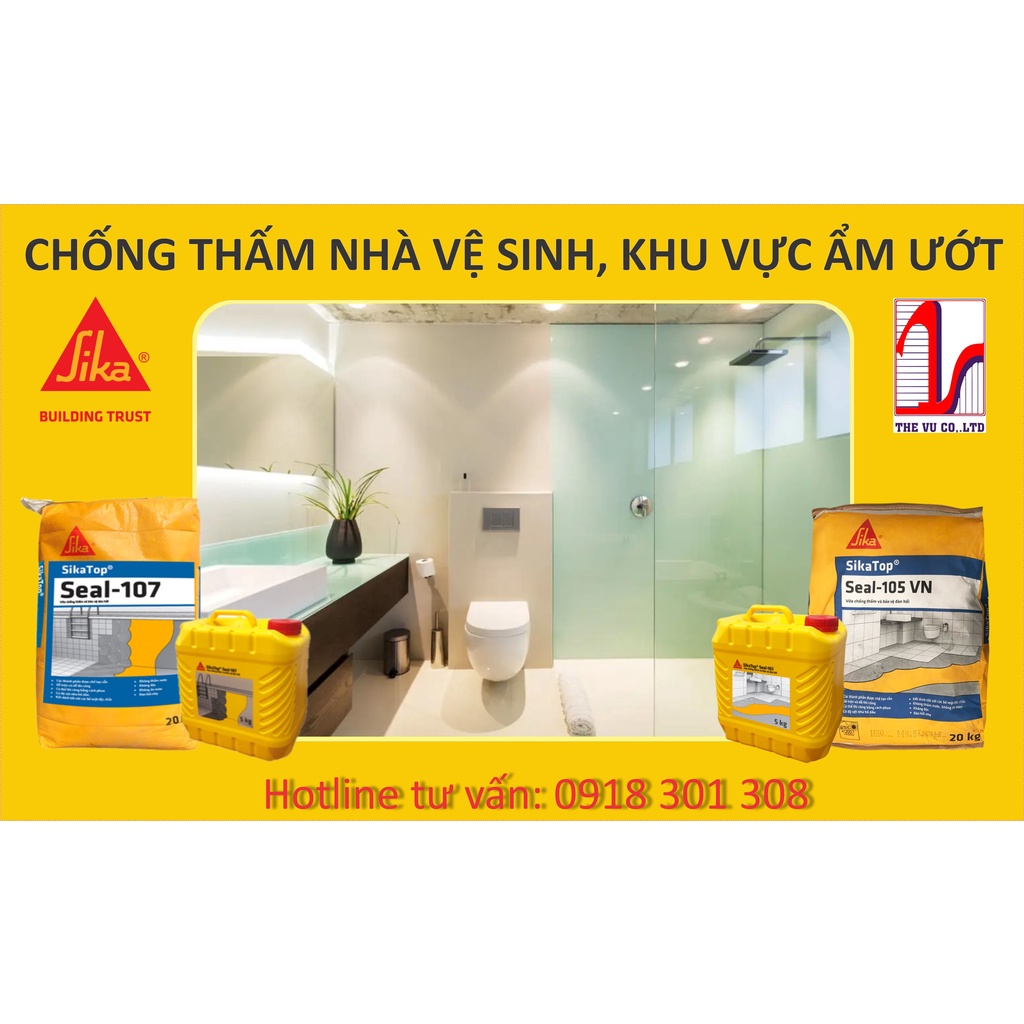 Sika - Chống Thấm Nhà Vệ Sinh - SikaTop Seal 105  SIKA THẾ VŨ