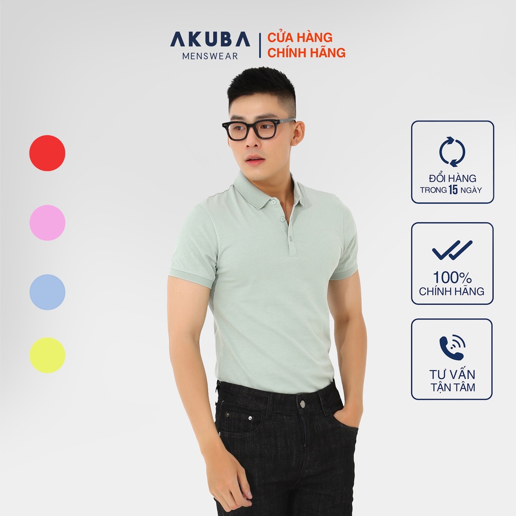 Áo Thun Nam Có Cổ Polo Cao Cấp AKUBA | 01J623