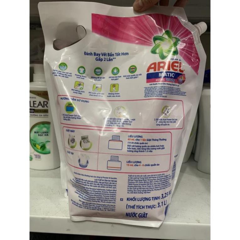 Nước Giặt Ariel Hương Downy Đậm Đặc Sạch Nhanh Túi 3.2kg