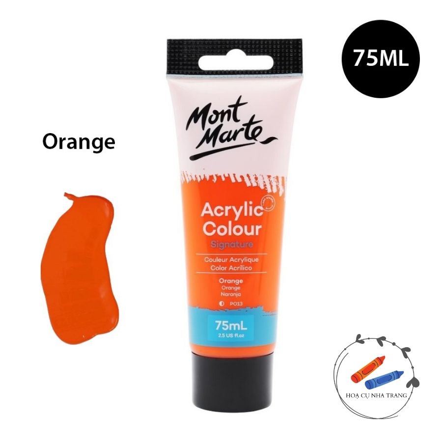 Bảng Màu Acrylic Mont Marte Tuýp 75ml (Tone Nóng)