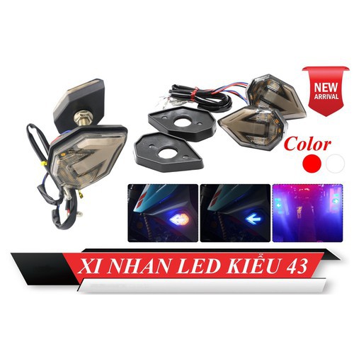 Bộ 2 xi nhan Winner X, ánh sàng vàng kểu mũi tên cải tiến lắp chuẩn zin lên xe