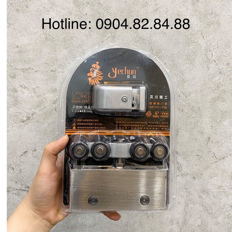 Bộ lùa ray U (Kẹp treo ray U) - Yenchun