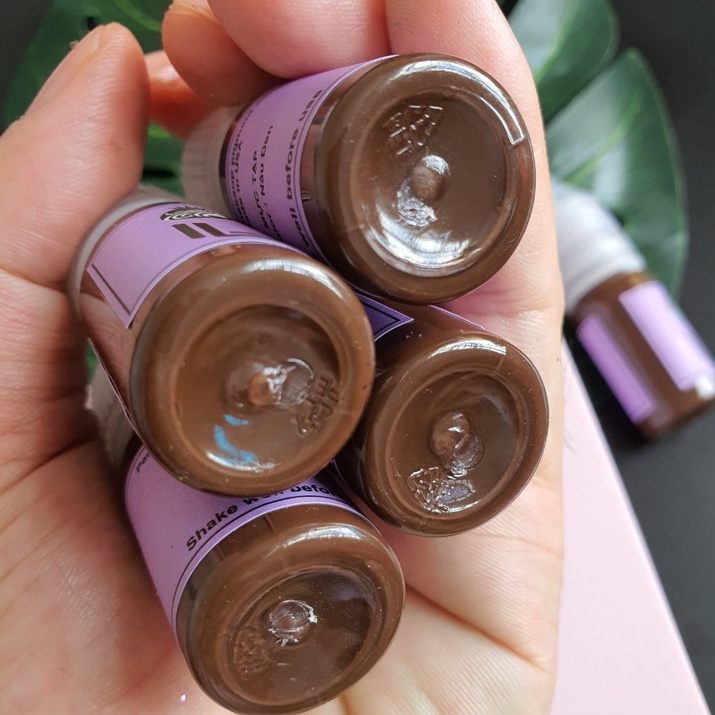 Mực phun xăm tập trên da giả, da bột, da thường, da 3D ,màu nâu đen, mau bám, lâu khô, mau bám