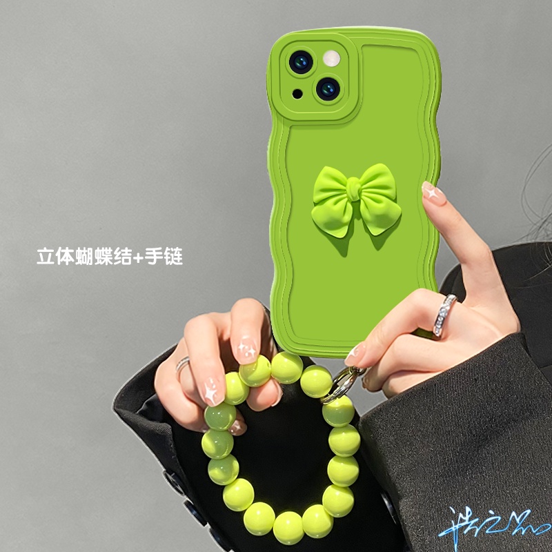 Ốp Điện Thoại Màu Xanh Lá Matcha 3D Thời Trang Cho Oppo A5S A12 A3S A9 A5 2020 A15 A15S A31 A53 F9 F11 A52 A92 Reno 7Z 5