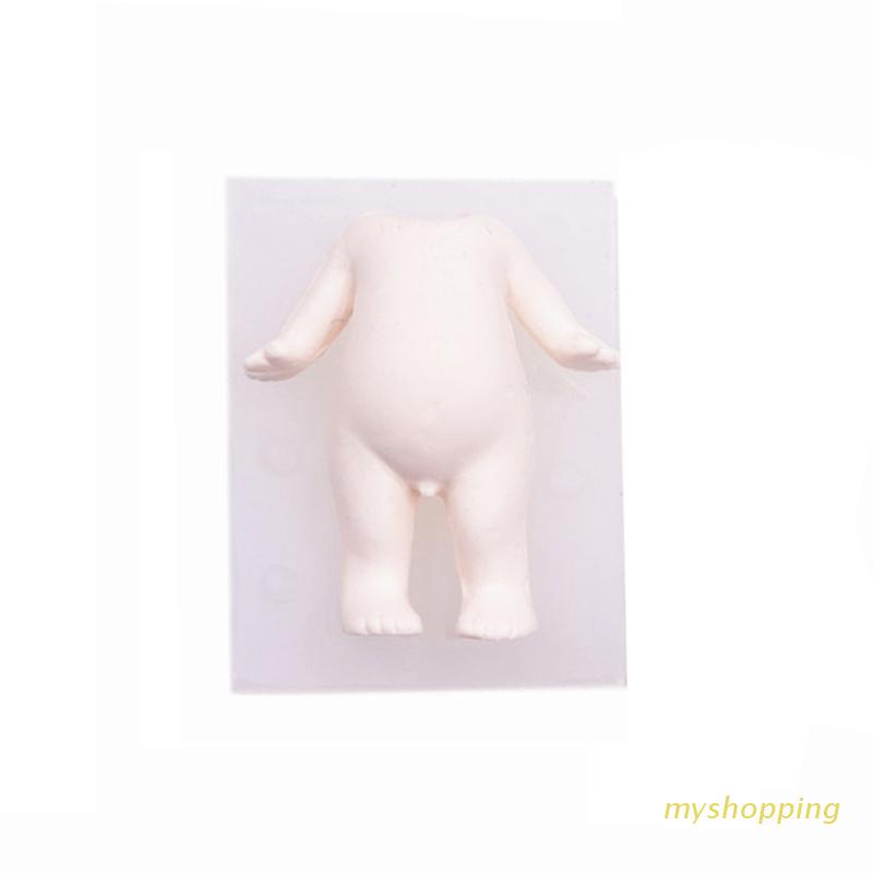 Khuôn silicon làm búp bê hình bé trai hoạt hình 3D DIY