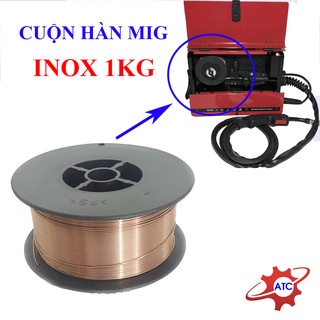 Cuộn dây hàn Mig Inox 1kg không dùng khí - Lắp cho máy hàn Mig