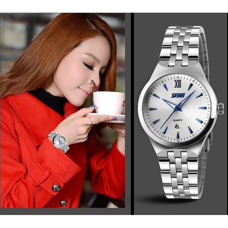Đồng Hồ Nữ SKMEI 9071 Dành Cho Nữ - Kim Xanh Dương