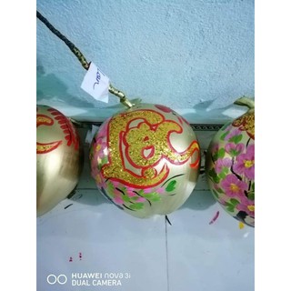 Dừa vàng chưng tết, dừa thư pháp.
