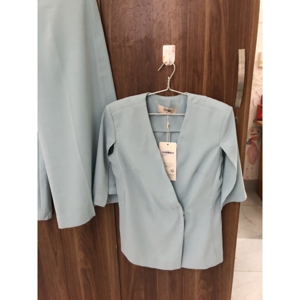Sixdo newtag set bộ vest và quần xanh mới nguyên tag S/M