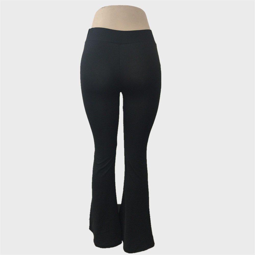 Quần dài ống loe màu trơn thời trang nữ | BigBuy360 - bigbuy360.vn