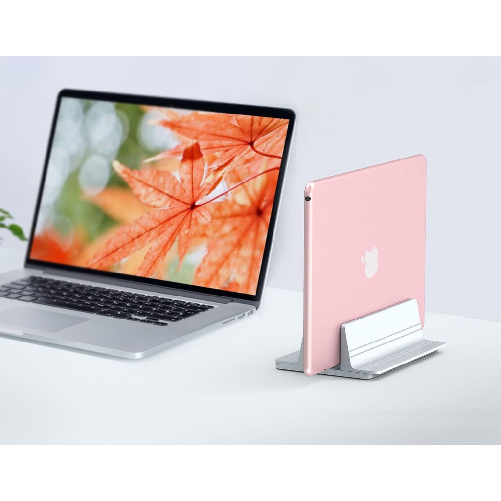 Giá đỡ nhôm cao cấp iDock cho Macbook, iPad, Laptop kép 2 ngăn