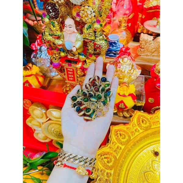 Mặt dây ngọc naga tròn thái lan