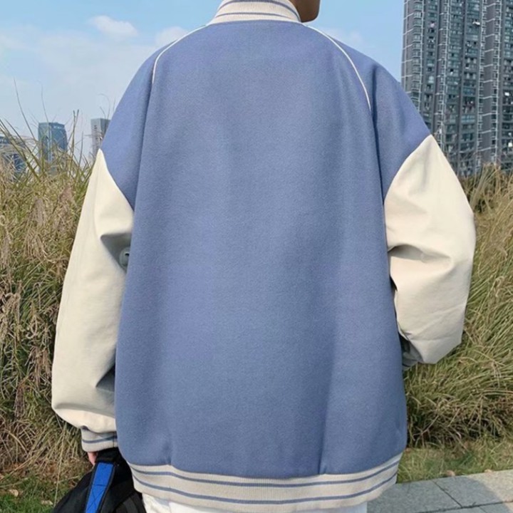 Áo khoác bóng chày dài tay thời trang năng động cho nam nữ