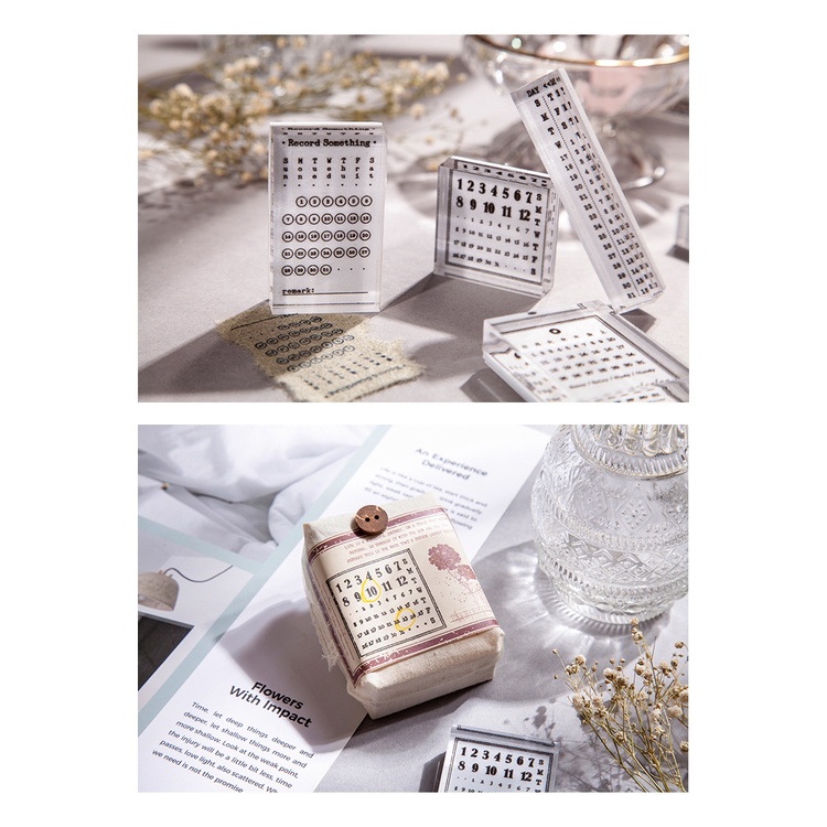 Con dấu gỗ hình vầng trăng, ngày tháng