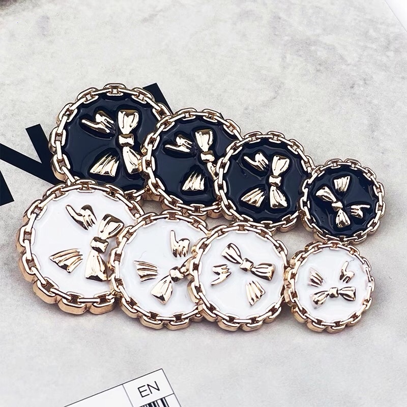 10 cái / lốc Nút thiết kế nơ dễ thương lên áo sơ mi phụ nữ Máy may Phụ kiện cho quần áo búp bê Nút áo sơ mi 15mm JK Nút áo sơ mi đồng phục