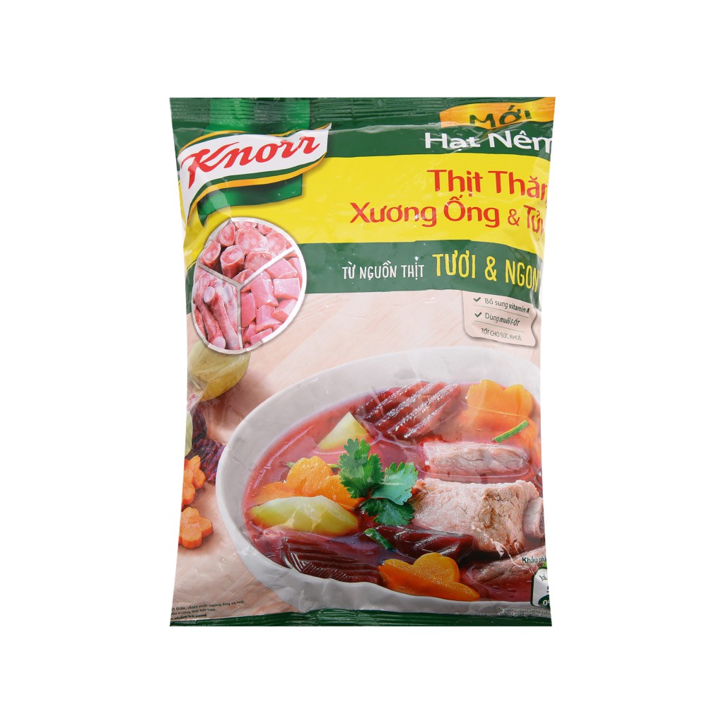 Hạt nêm thịt thăn, xương ống, tủy Knorr gói 1,2kg