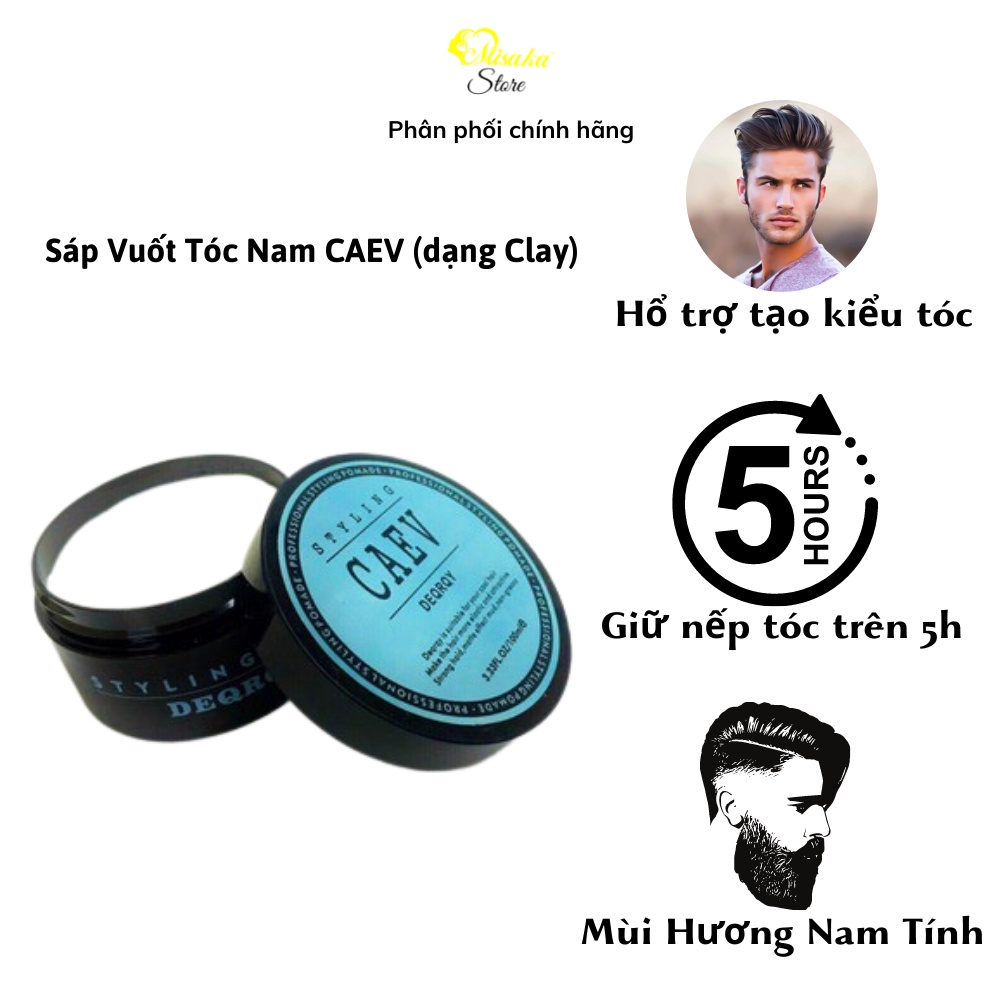 Sáp Vuốt Tóc ⭕SIÊU GIỮ NẾP⭕ Styling CAEV Clay Wax 100ml