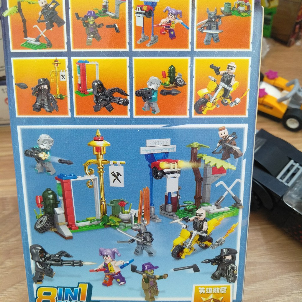 Lego trẻ em lego nhí cho bé FORTNITE 1234 bộ 8 nhân vật cực ngầu