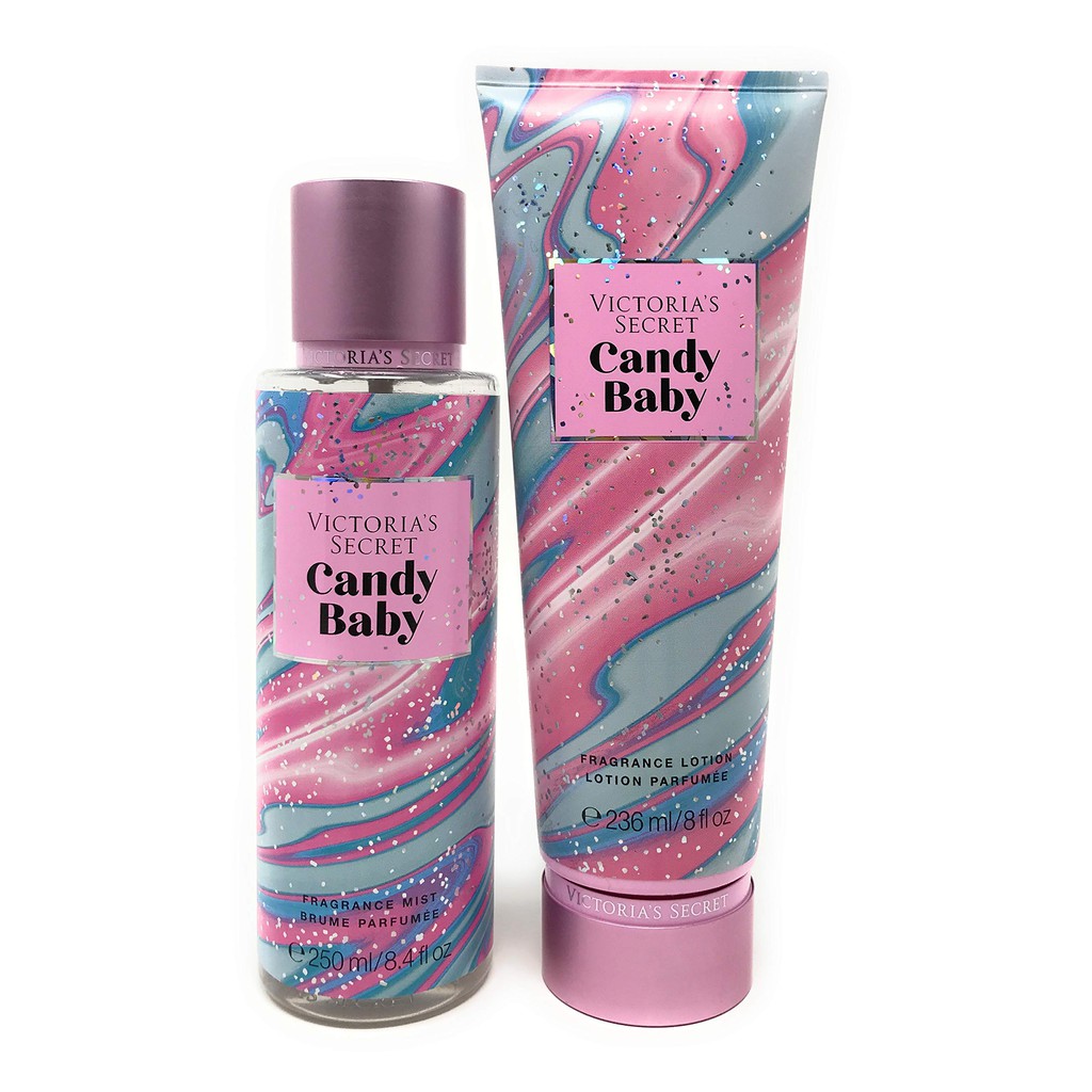 SET XỊT & DƯỠNG THƠM VICTORIA’S SECRET CANDY BABY BEAUTY RUSH FRAGRANCE MIST