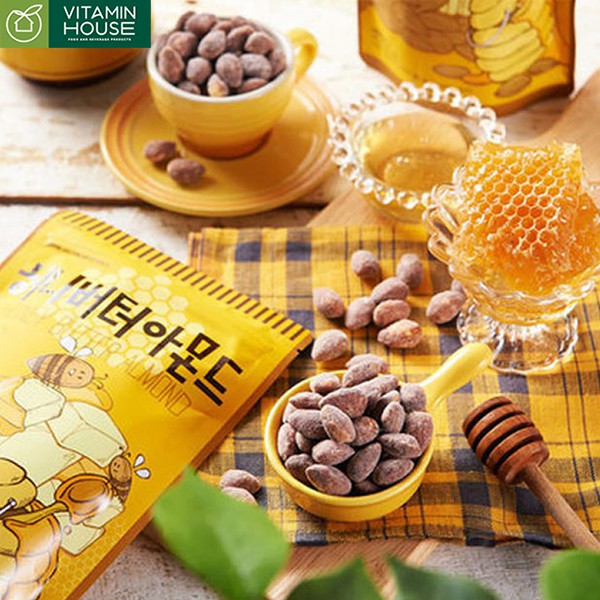 Hạt Hạnh Nhân rang bơ mật ong/ bắp nướng/ wasabi HBAF Hàn Quốc 40g