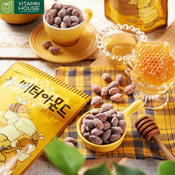 Hạnh nhân tẩm bơ mật ong Tom's Farm 100g [VITAMIN HOUSE]