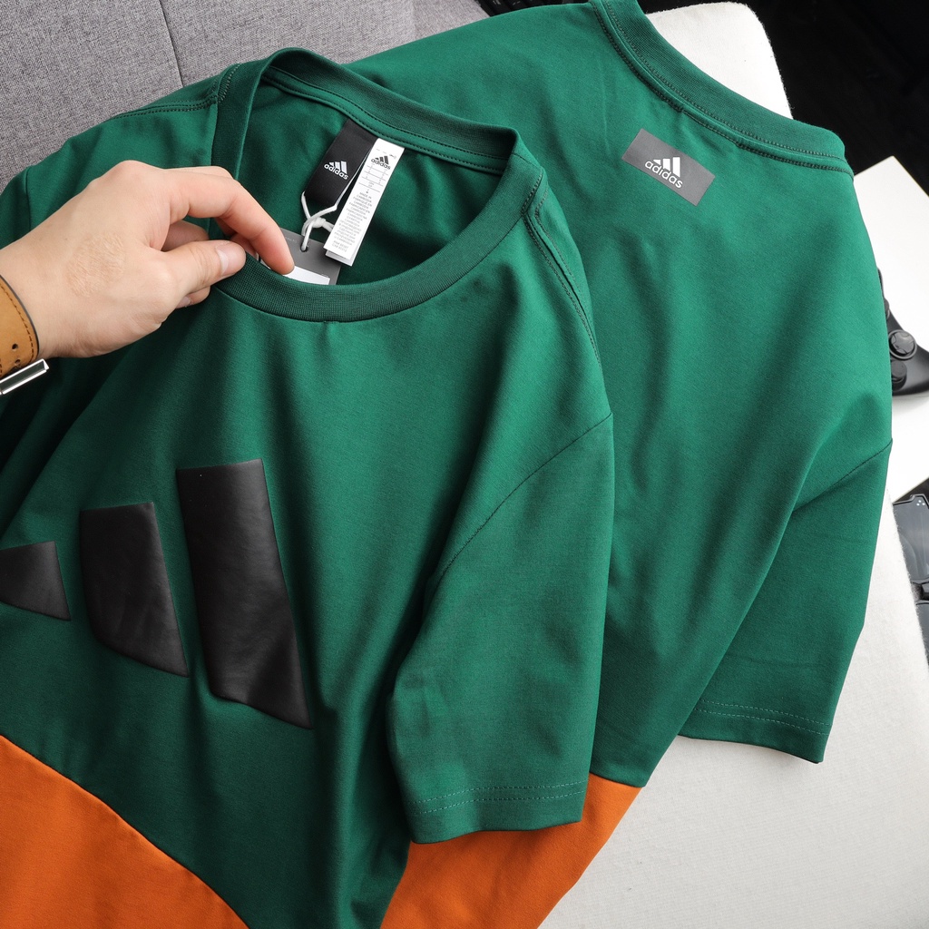 Áo thun thời trang phối màu cá tính, công nghệ in phồng cao cấp