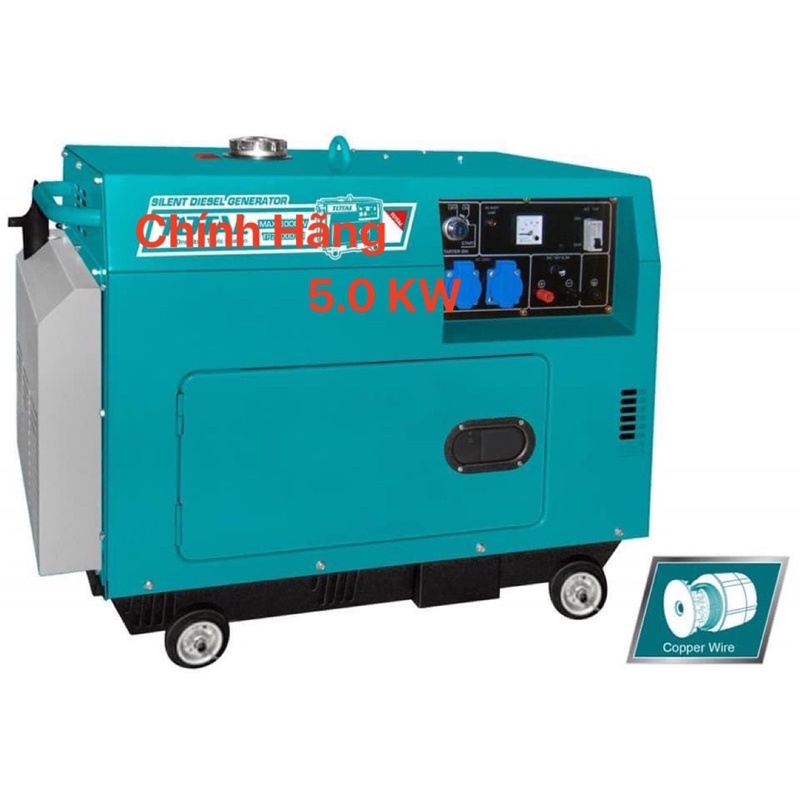 TOTAL MÁY PHÁT ĐIỆN DÙNG DẦU ĐIEZEN 5.0 KW TP250001 (Cam kết Chính Hãng 100%)