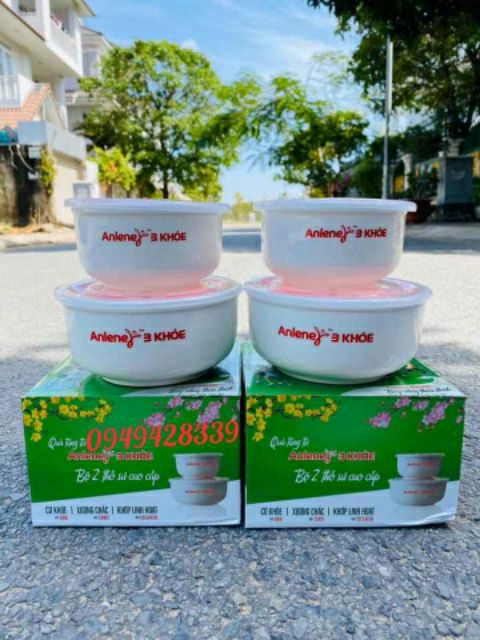 Xả kho đi nhanh 50 Bộ 2 bát sứ có nắp hút chân không 40k/bộ