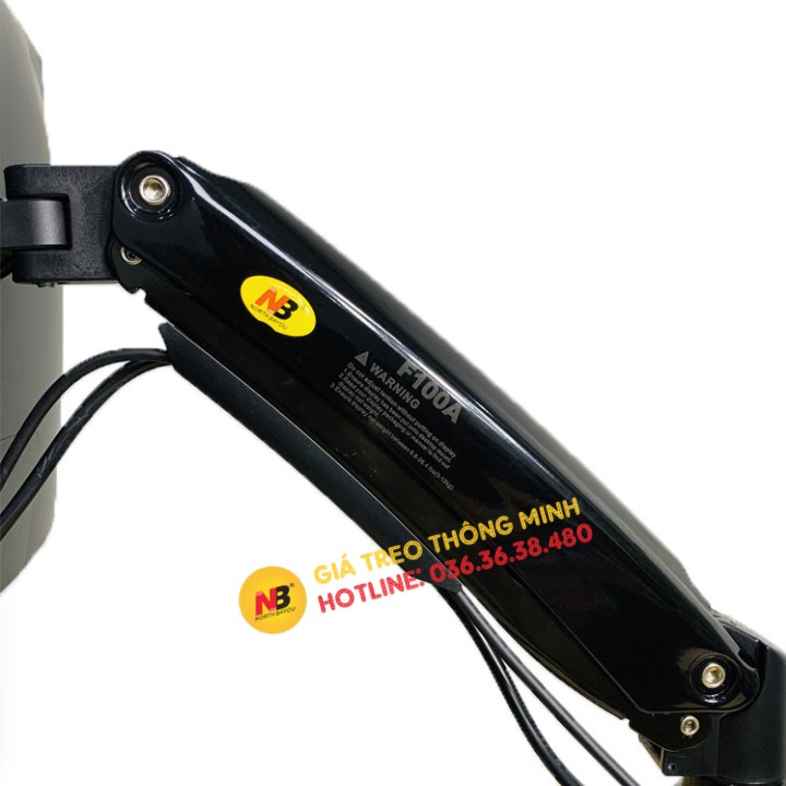 Giá treo màn hình máy tính NB F100A 22 - 35 inch - Arm Treo Màn Hình F100A [Cao cấp hơn Human Motion T6 / T7]