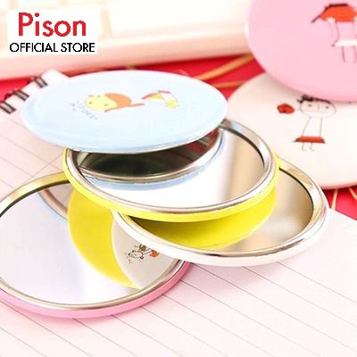 Gương mini Nhiều mẫu Pison cầm tay đáng yêu - 01 cái