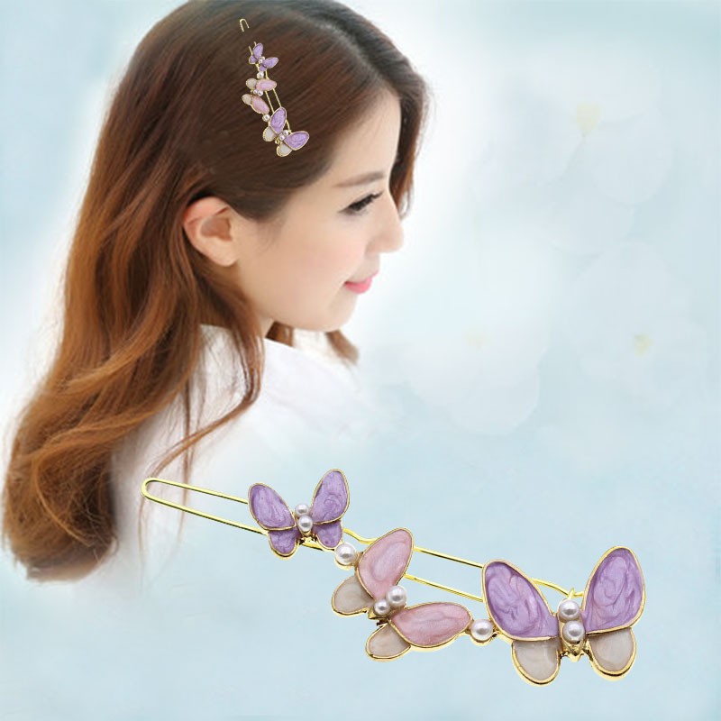 Kẹp tóc, cài tóc thời trang bươm bướm, hoa, trăng sao.