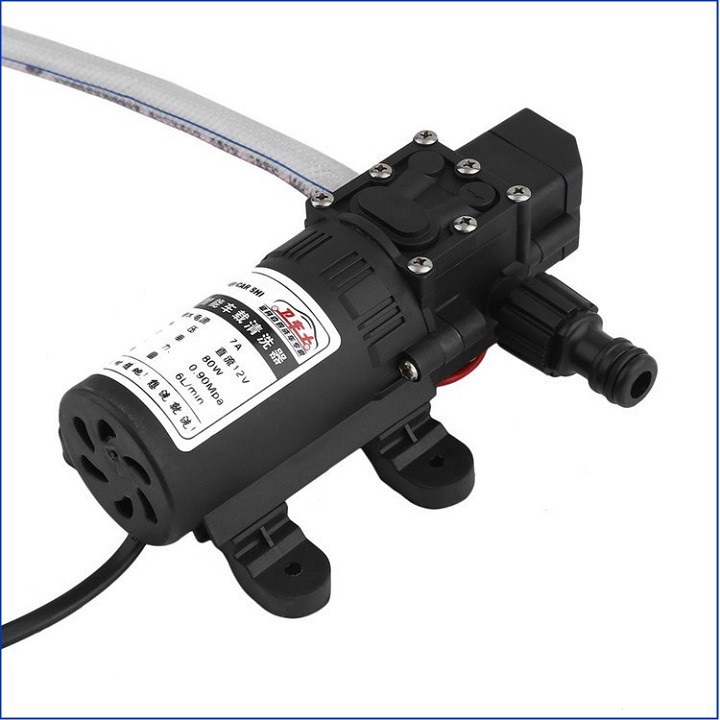 Bộ Máy Bơm Áp Lực: dùng Xịt Rửa Xe Mini