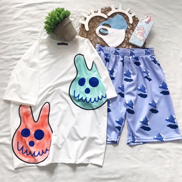 Áo Thun 3D OverSize Thỏ Ảnh Thật 100%