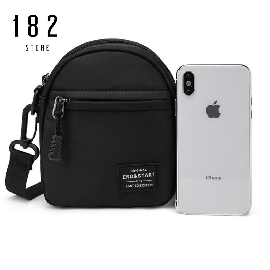 Túi Đeo Chéo Mini Unisex Nam Nữ Basic Messenger Mini Bag Nhỏ Gọn Tiện Dụng Đeo Vai Đi Chơi S001 Freeship - The Black Box | BigBuy360 - bigbuy360.vn