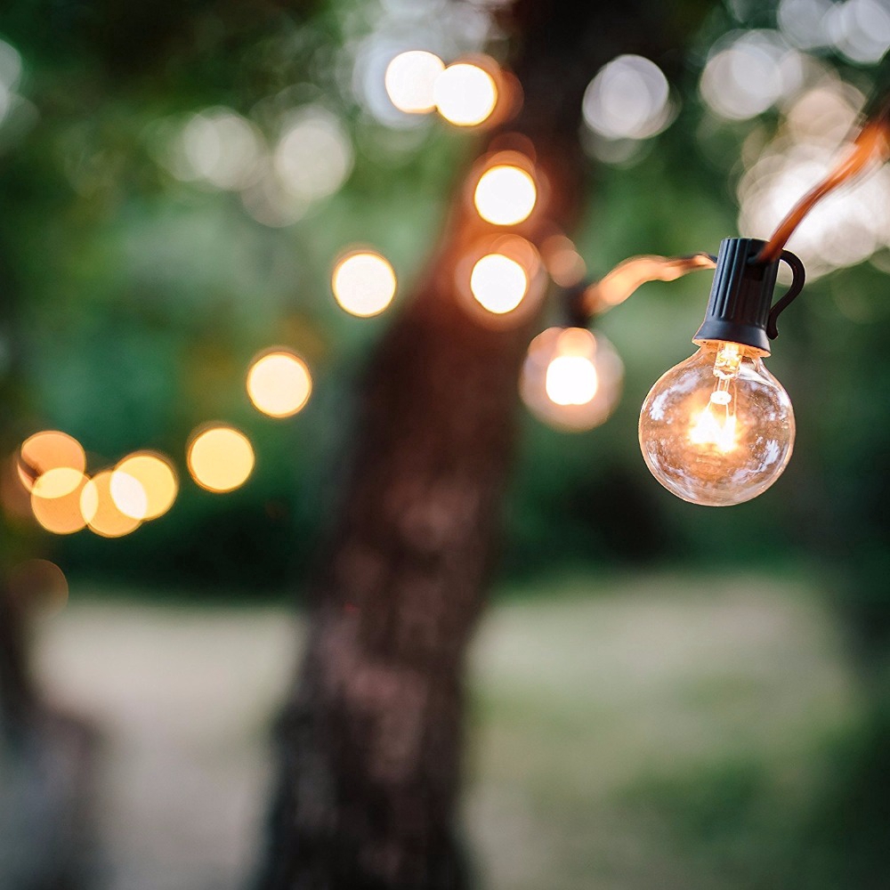 Dây đèn LED 20 bóng 6m hình cầu dùng để chiếu sáng và trang trí bữa tiệc