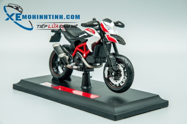 Xe Mô Hình Ducati Hypermotard 1:18 Maisto (Trắng)