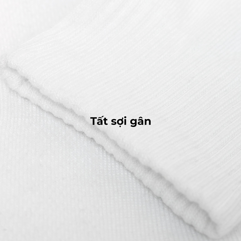 Tất/ Vớ cổ trung, cổ ngắn Sợi Gân thiết kế basic Unisex thoáng khí dày dặn mềm mại thoải mái - SOUL OF A NATION